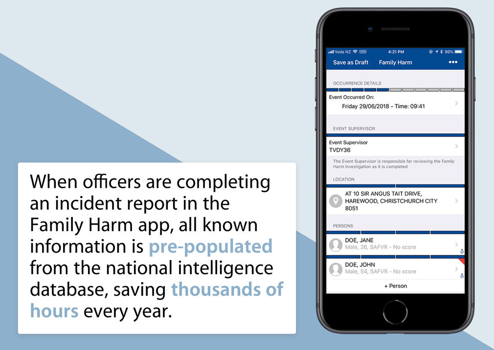 NZ Police Family Harm App — The Designers Institute of New Zealand
